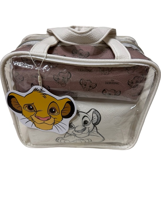 Primark Handbags - The Lion King White & Pink Clear Travel Bag Set of 3